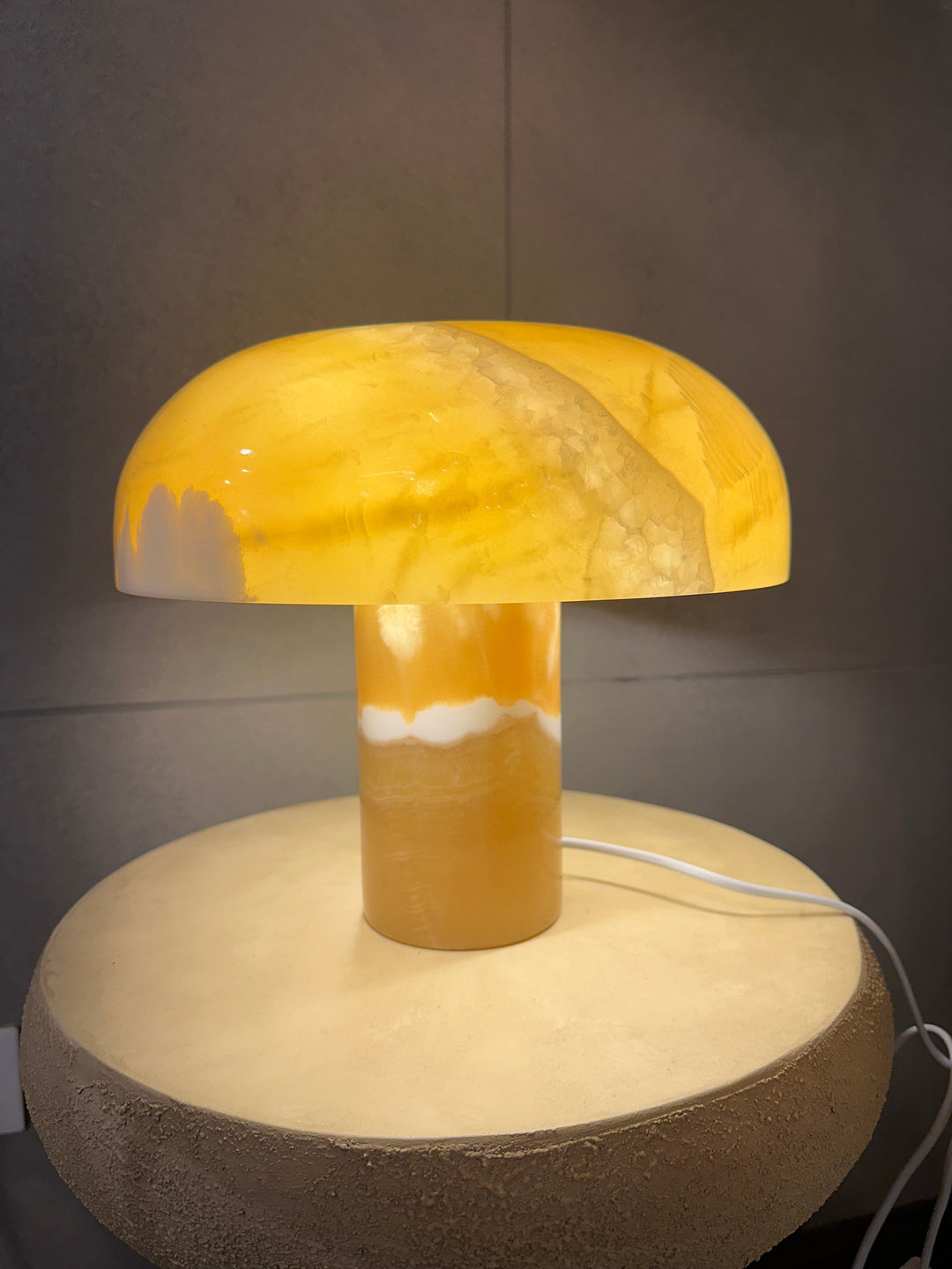 Alabaster Stone Table Lamp