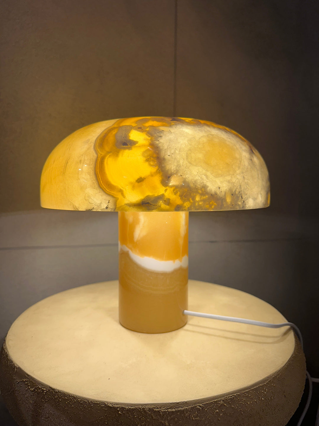 Alabaster Stone Table Lamp