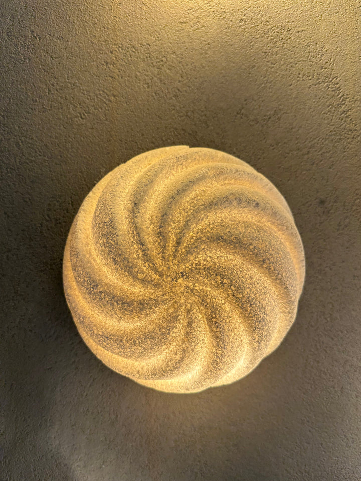 Textured Swirl Salt wall Light (by order)