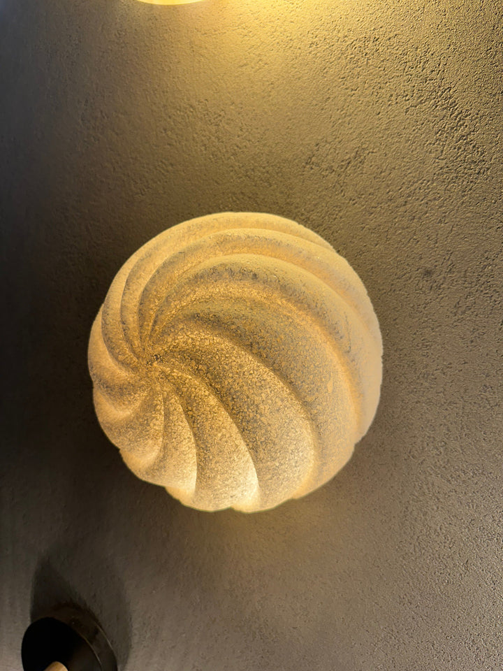 Textured Swirl Salt wall Light (by order)