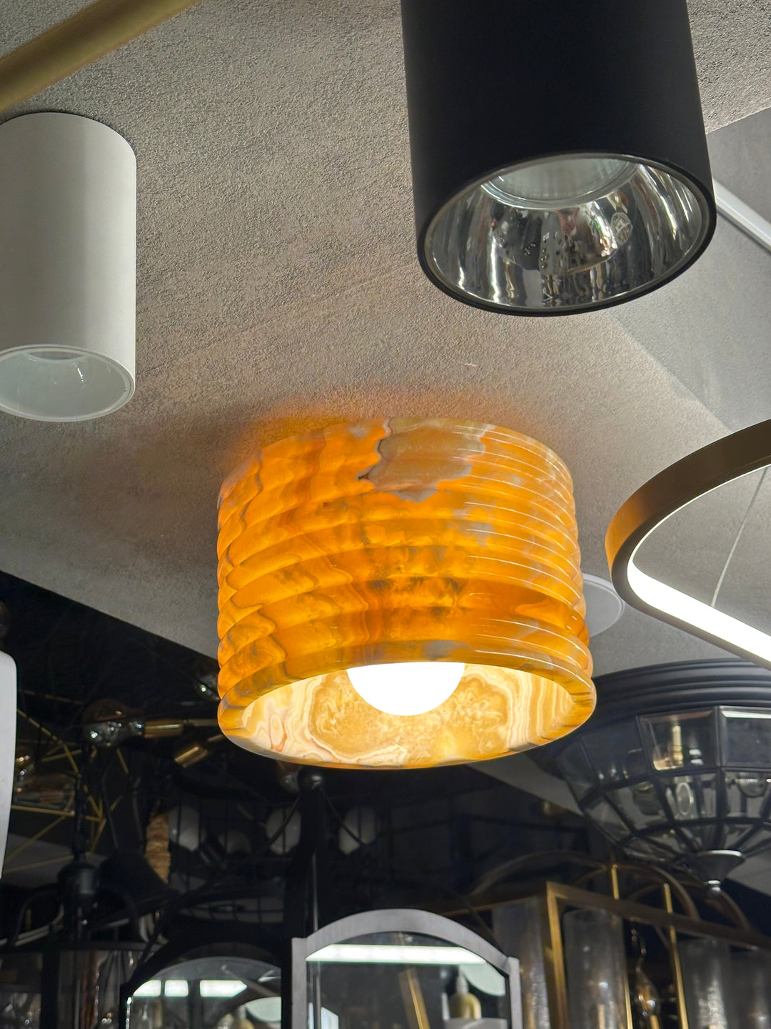 Alabaster Ceiling Light