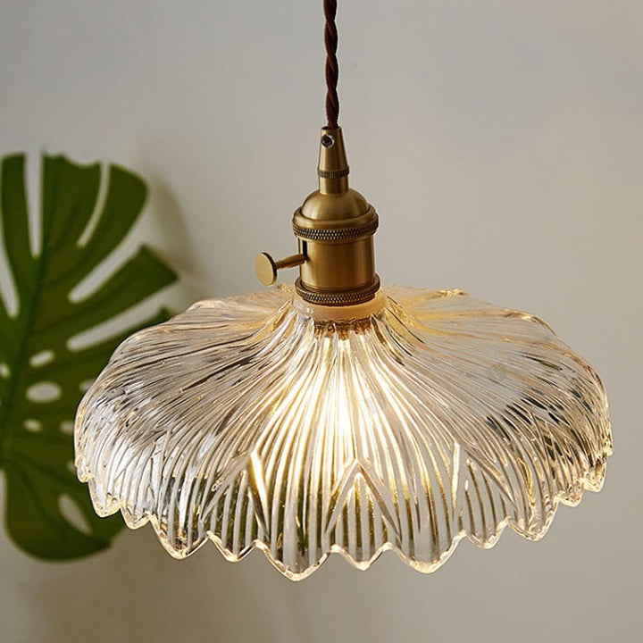 Vintage Glass Pendant Light