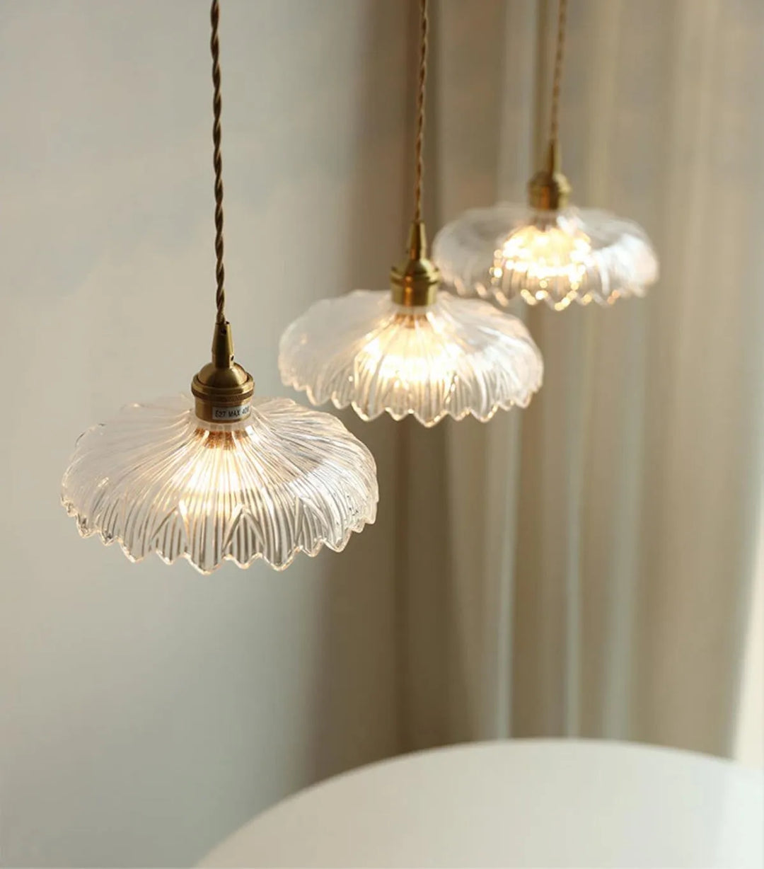 Vintage Glass Pendant Light
