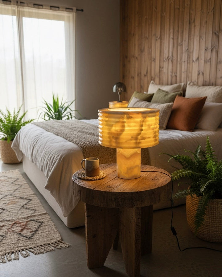 Alabaster Marble Table Lamp