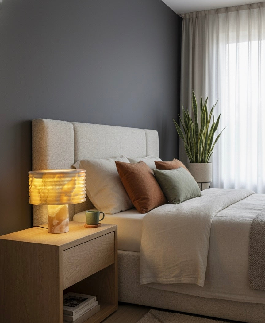 Alabaster Marble Table Lamp