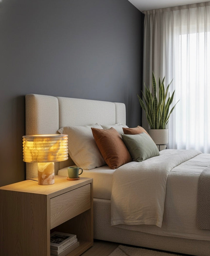 Alabaster Marble Table Lamp