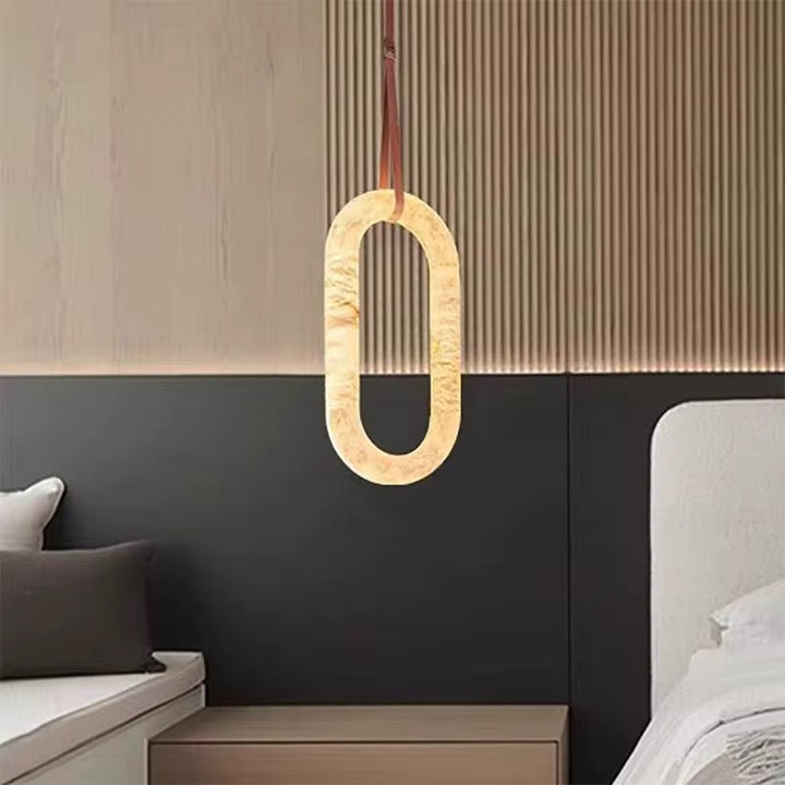 Spanish Marble oval Modern Pendant Lights