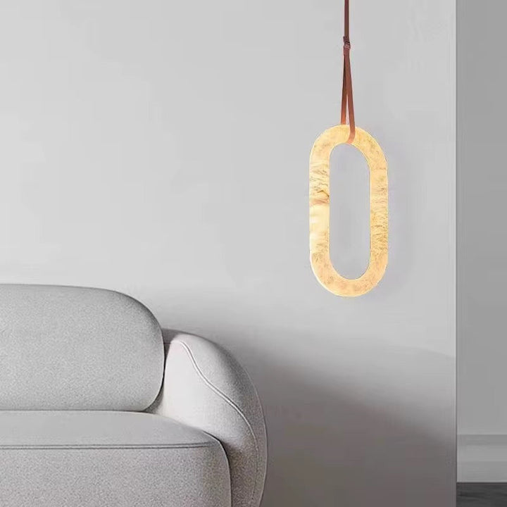 Spanish Marble oval Modern Pendant Lights