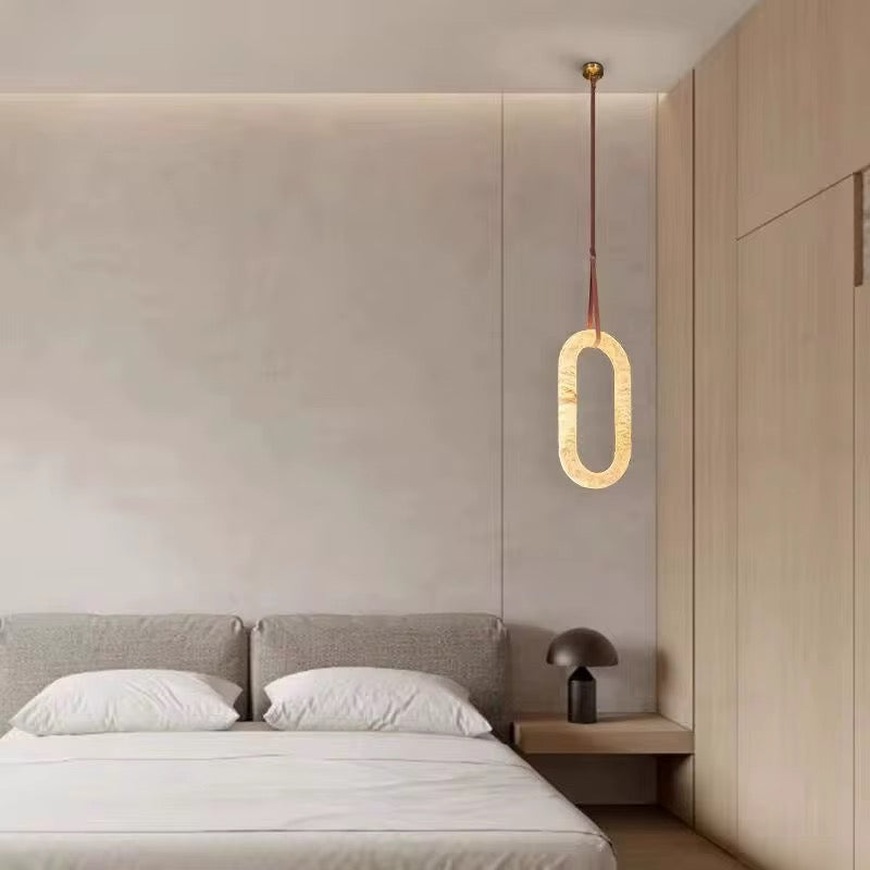 Spanish Marble oval Modern Pendant Lights