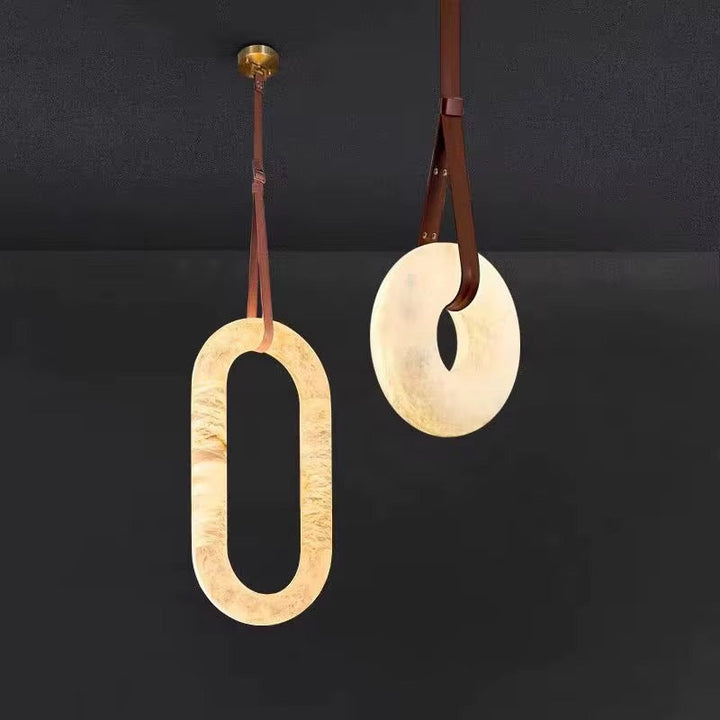 Spanish Marble oval Modern Pendant Lights