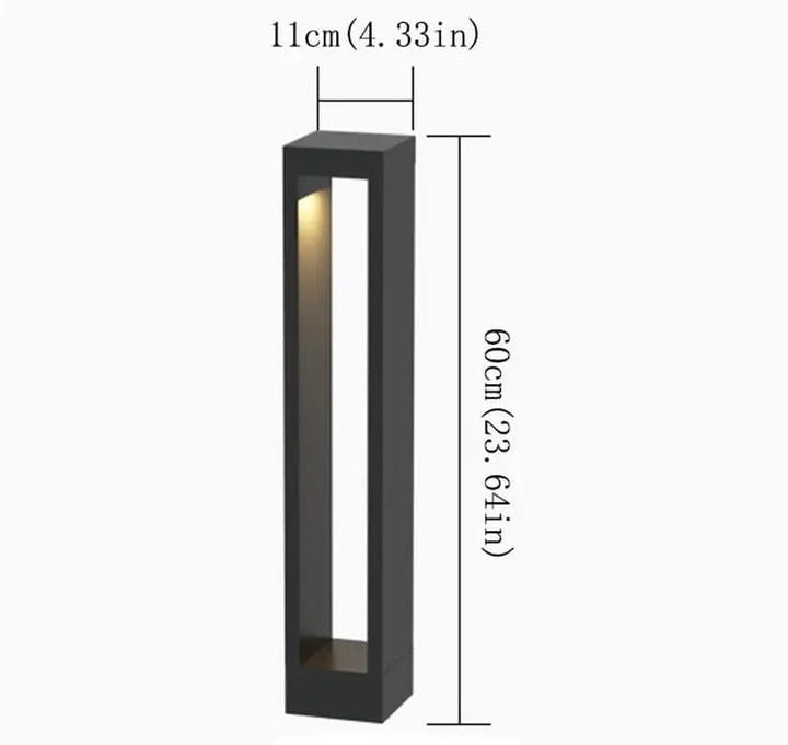 Modern Minimalist Outdoor Bollard Light