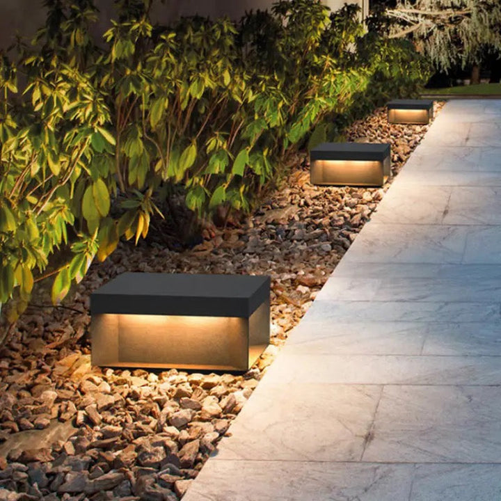 Modern Outdoor LED Bollard Light with Ambient Downward Glow