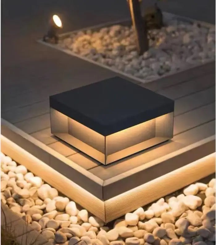 Modern Outdoor LED Bollard Light with Ambient Downward Glow