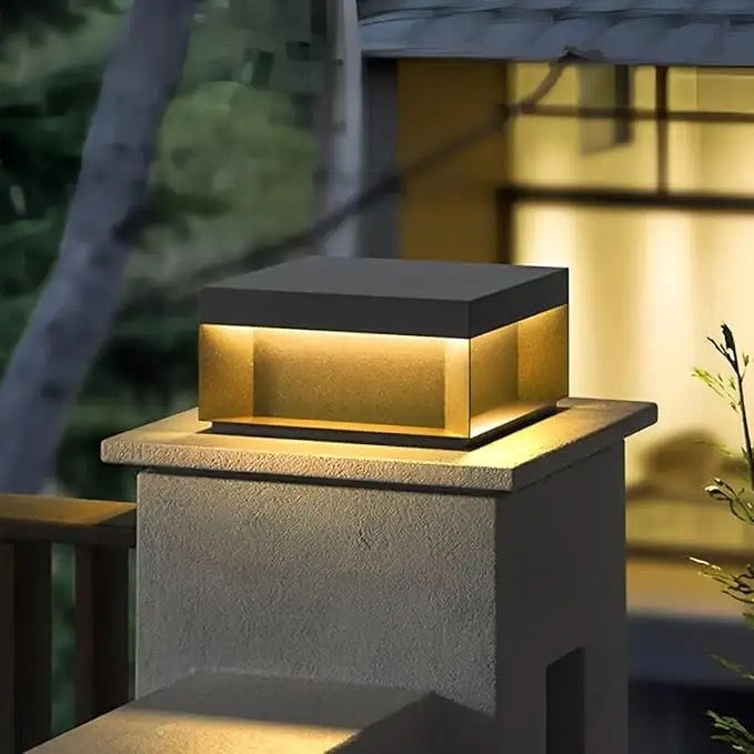 Modern Outdoor LED Bollard Light with Ambient Downward Glow