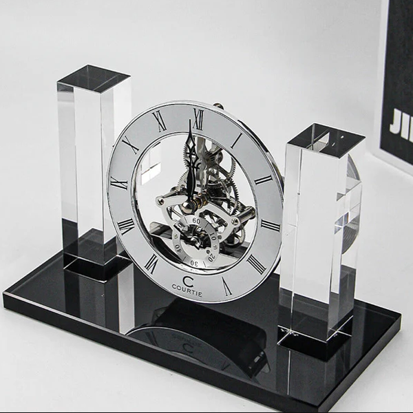 Modern Crystal Skeleton Desk Clock