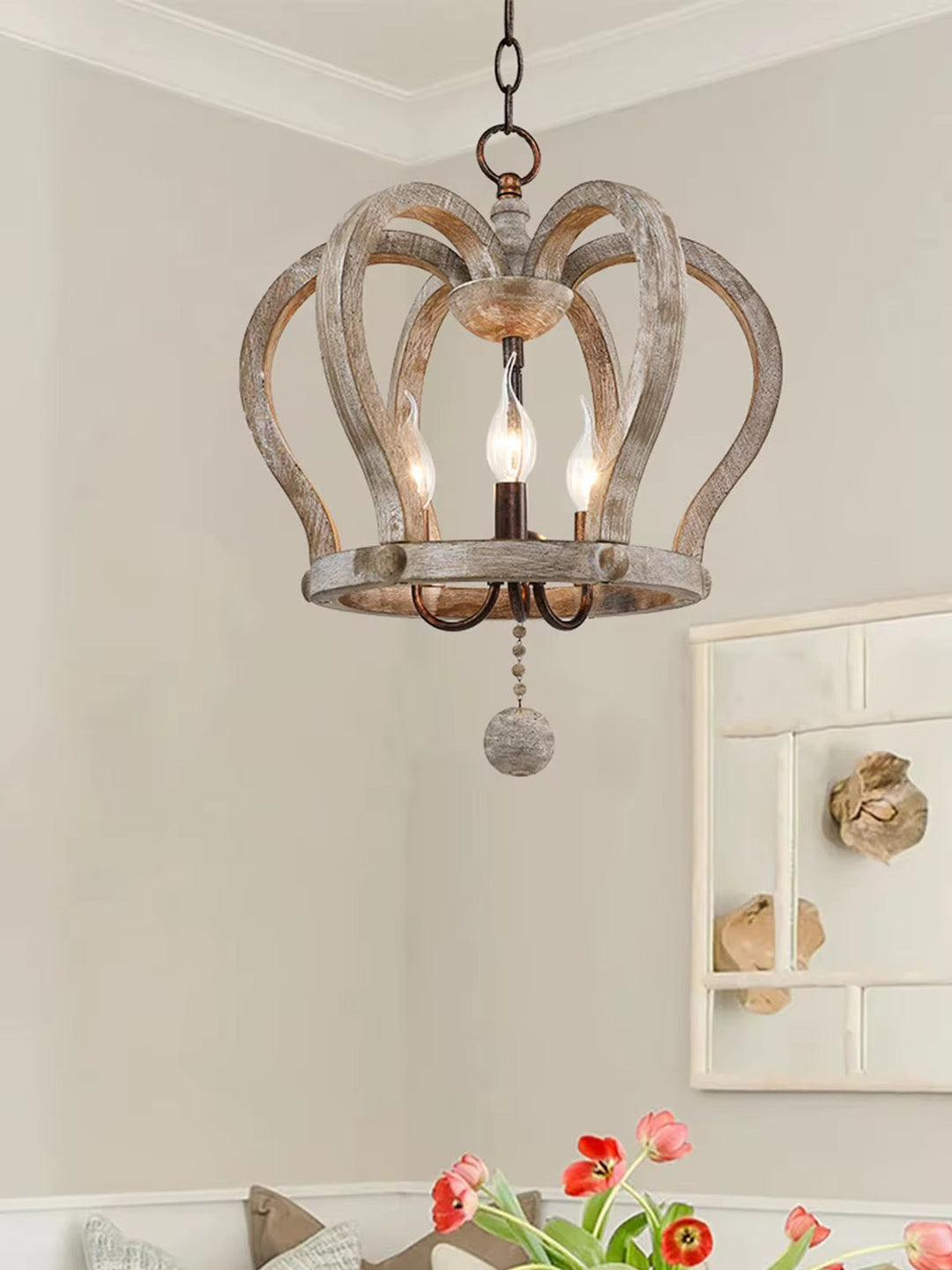 Rustic Crown Shaped Chandelier