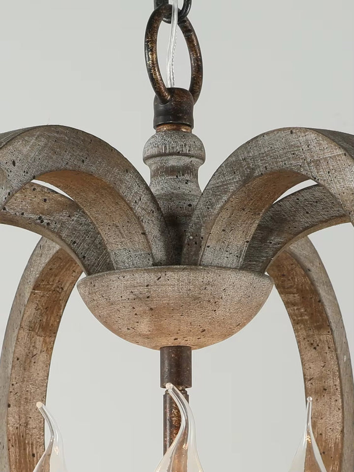 Rustic Crown Shaped Chandelier