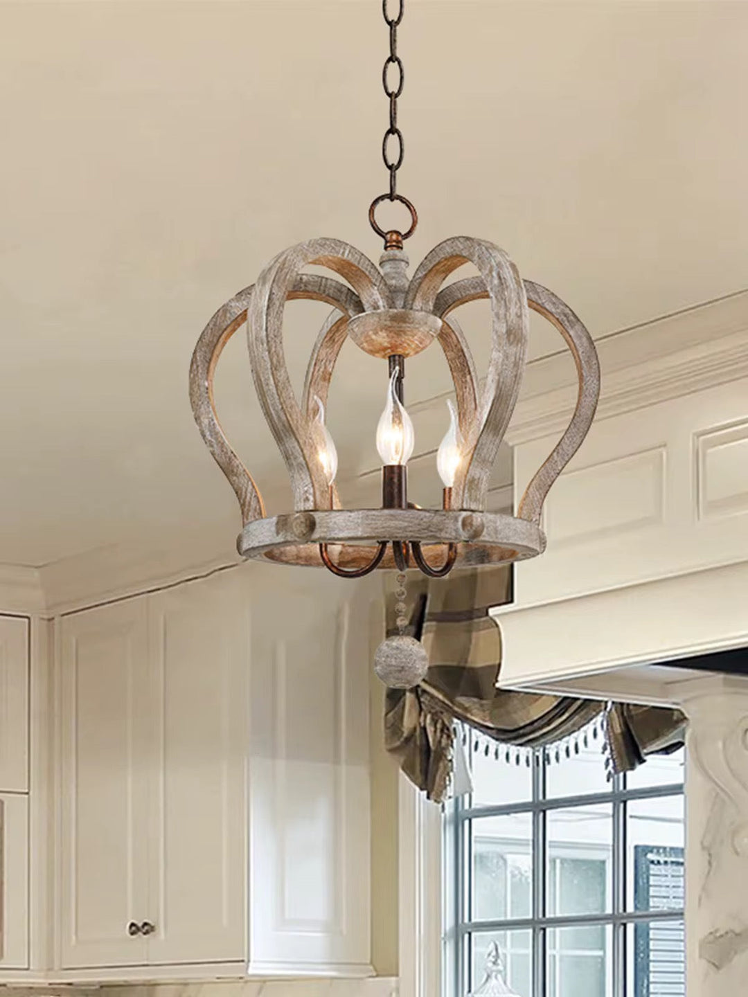 Rustic Crown Shaped Chandelier