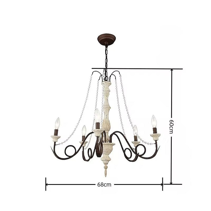 Vintage Chandelier with Chain Design