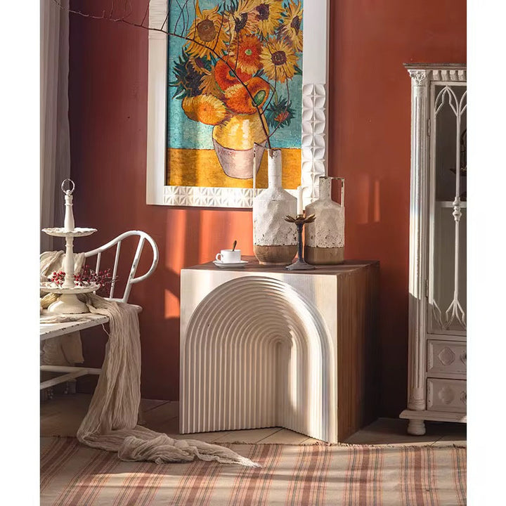 Modern Arch Pattern Accent Cabinet