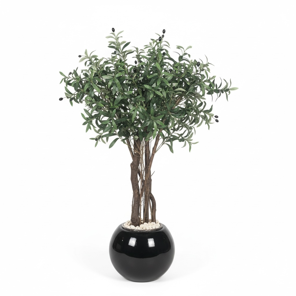 Artificial Olive Tree in Fiberglass Pot