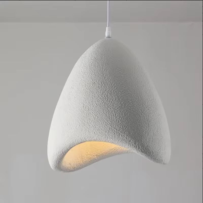 Modern Organic Shaped Pendant Light Trio