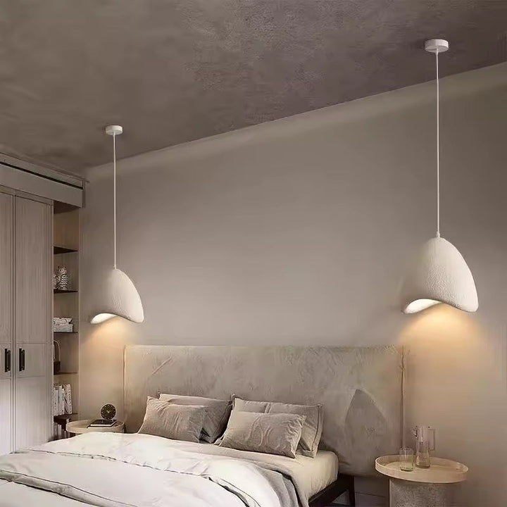 Modern Organic Shaped Pendant Light Trio