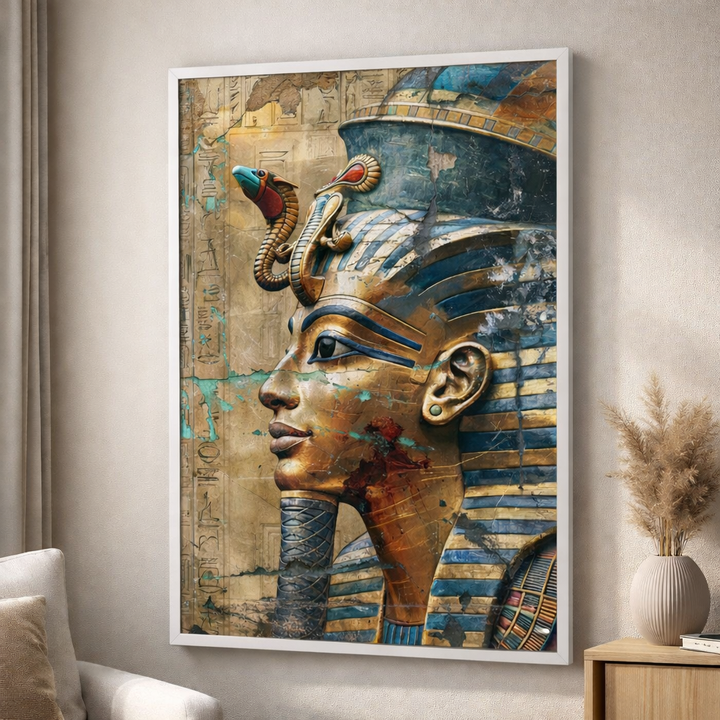 Ancient Egyptian Pharaoh Mask Canvas Art