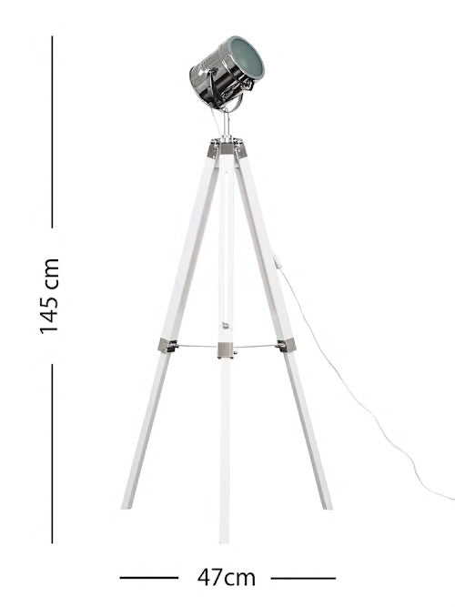 Industrial Tripod Floor Lamp