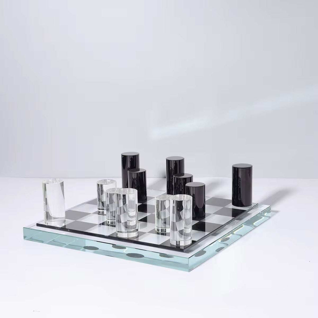 Modern Acrylic Chess Board Set