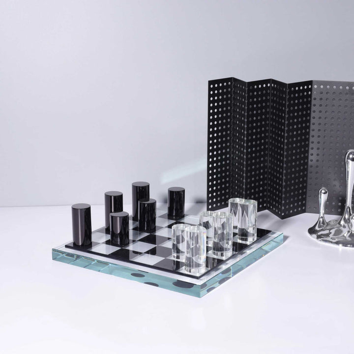 Modern Acrylic Chess Board Set