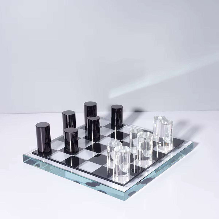 Modern Acrylic Chess Board Set