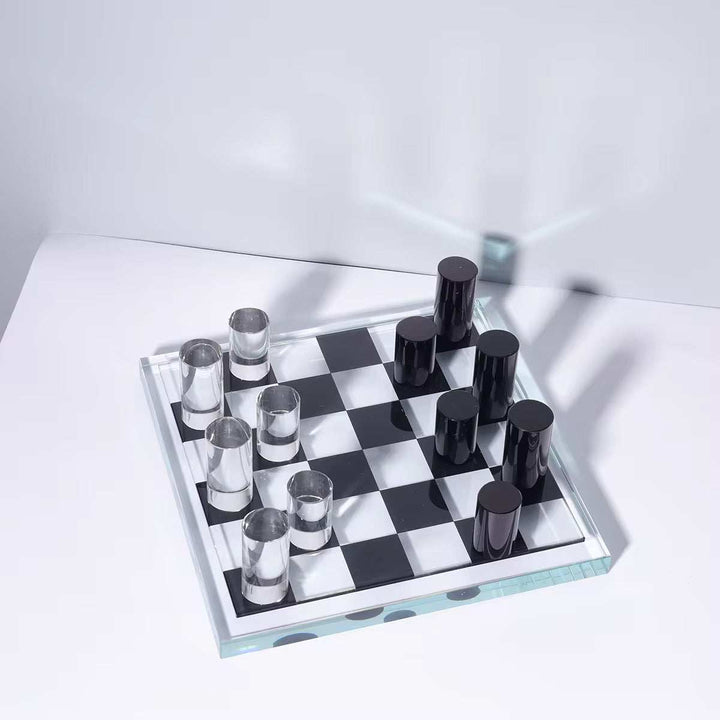 Modern Acrylic Chess Board Set