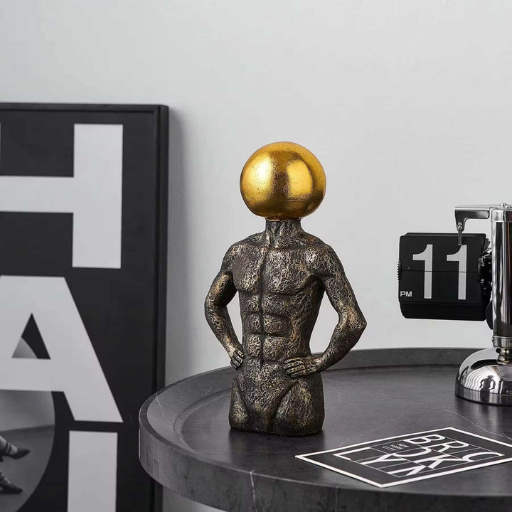 Modern Geometric Head Sculpture Set