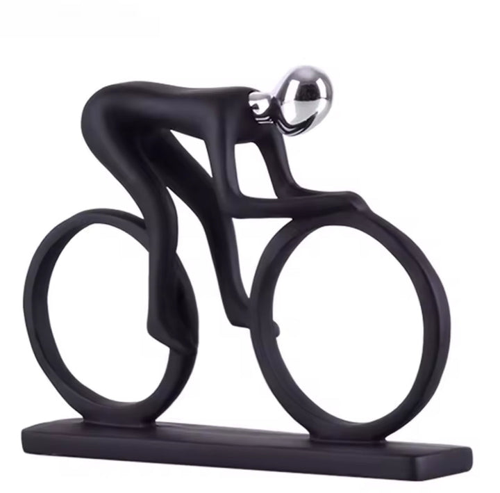 Modern Abstract Cyclist Sculpture