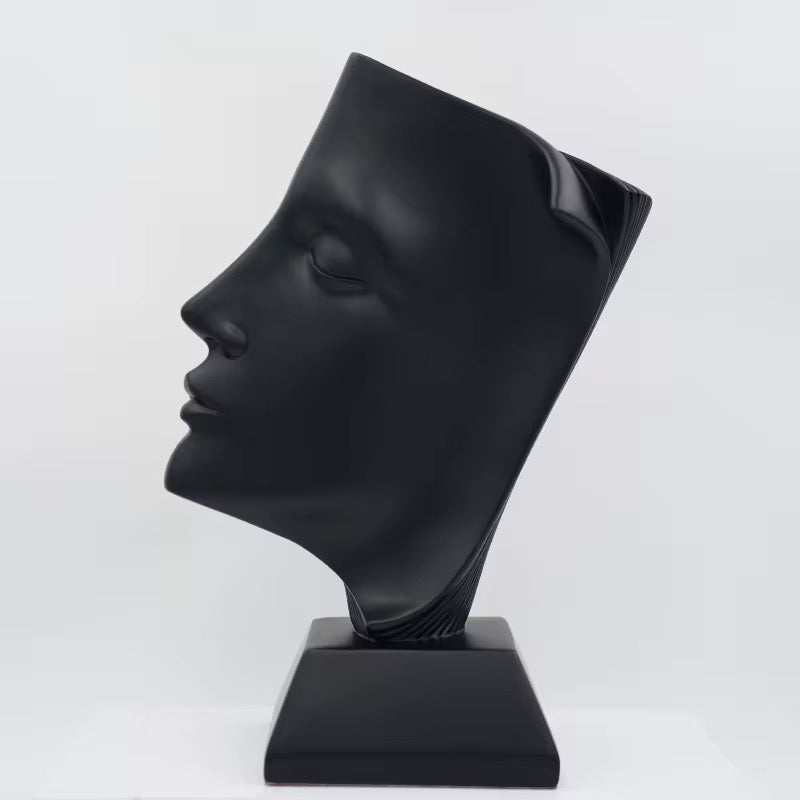 Modern Abstract Face Sculpture