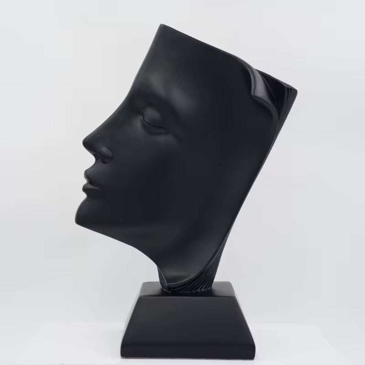 Modern Abstract Face Sculpture