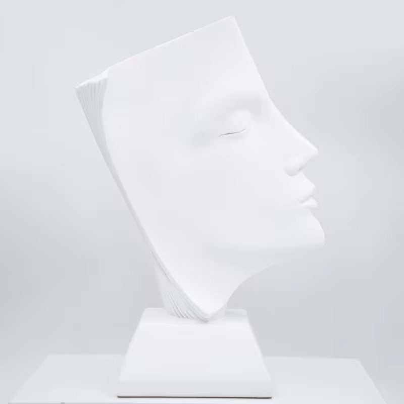 Modern Abstract Face Sculpture