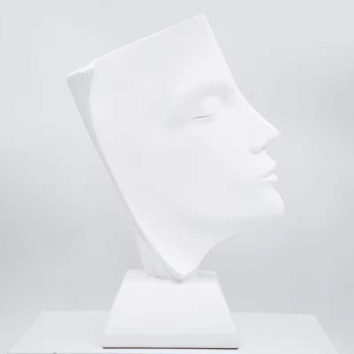 Modern Abstract Face Sculpture