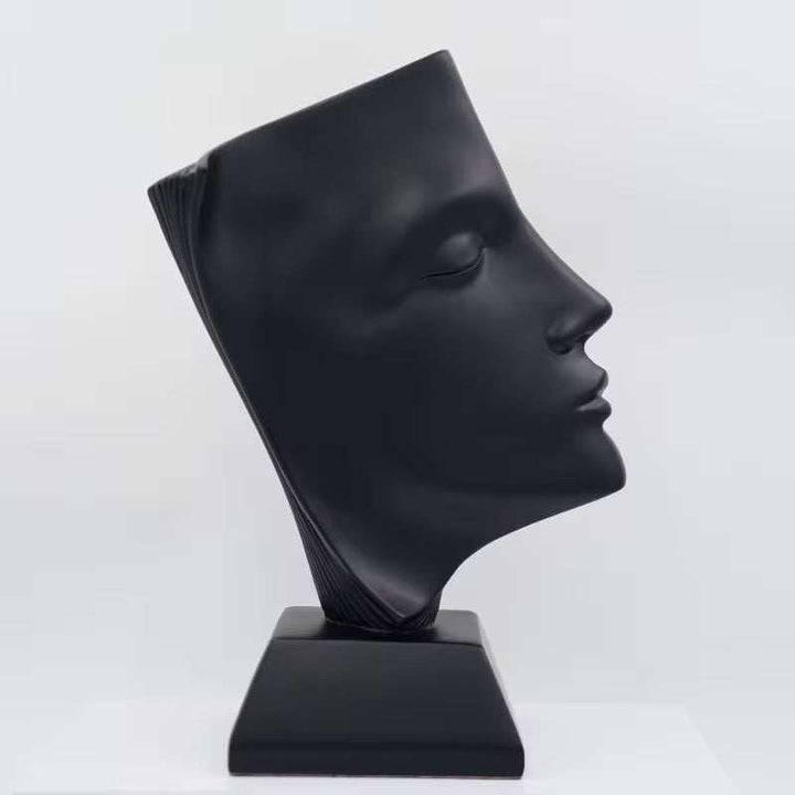 Modern Abstract Face Sculpture