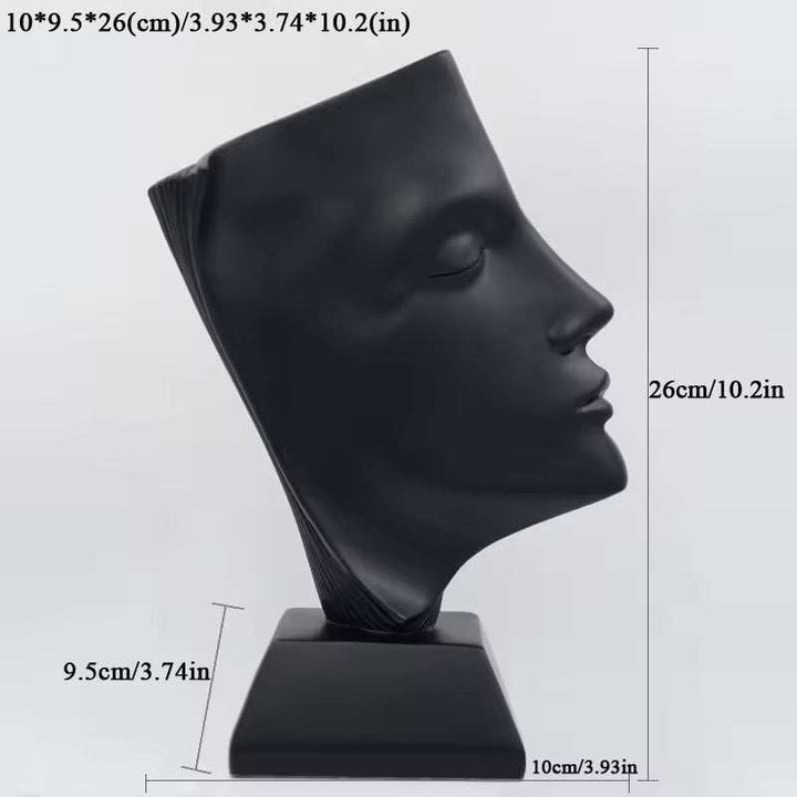 Modern Abstract Face Sculpture
