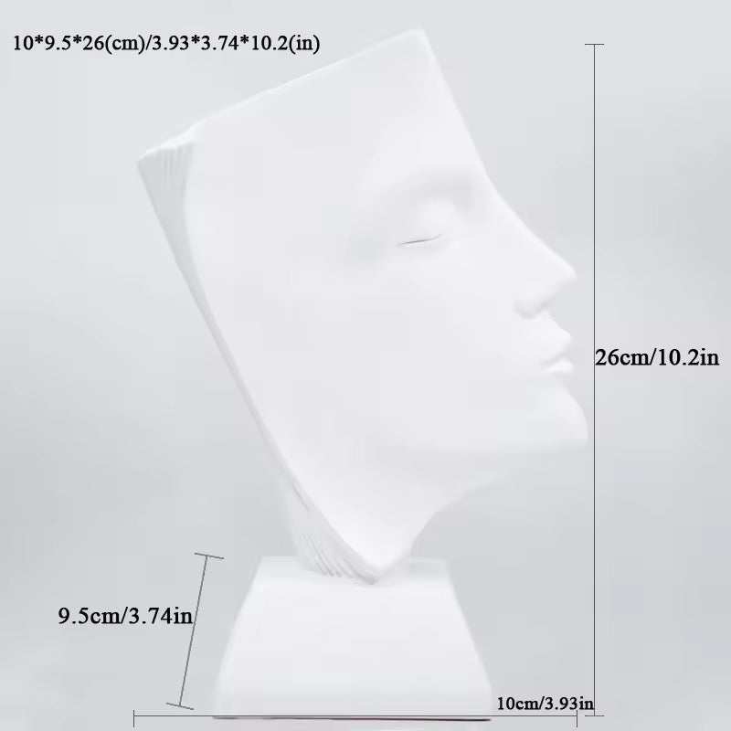 Modern Abstract Face Sculpture