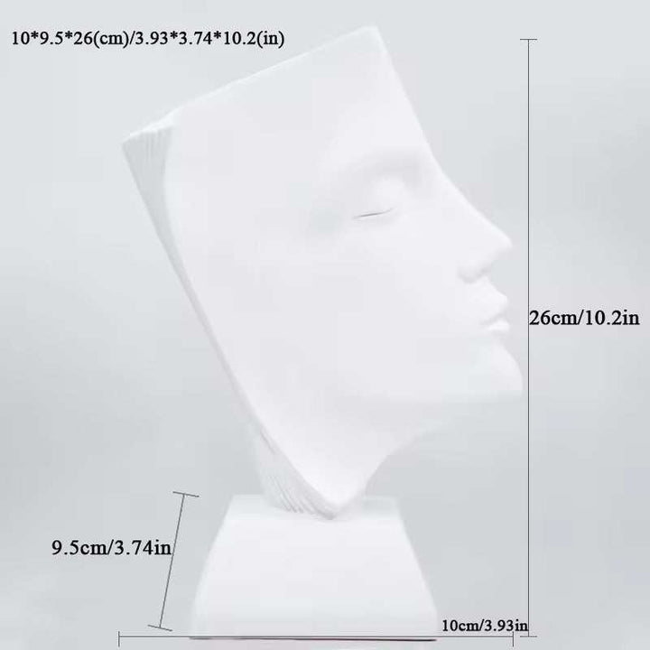 Modern Abstract Face Sculpture