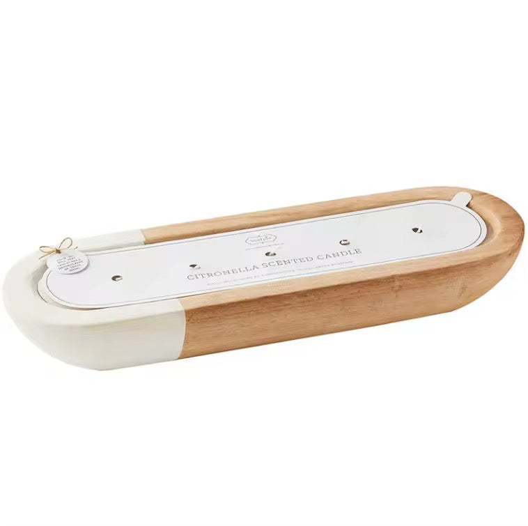 Citronella Wooden Scented Candle
