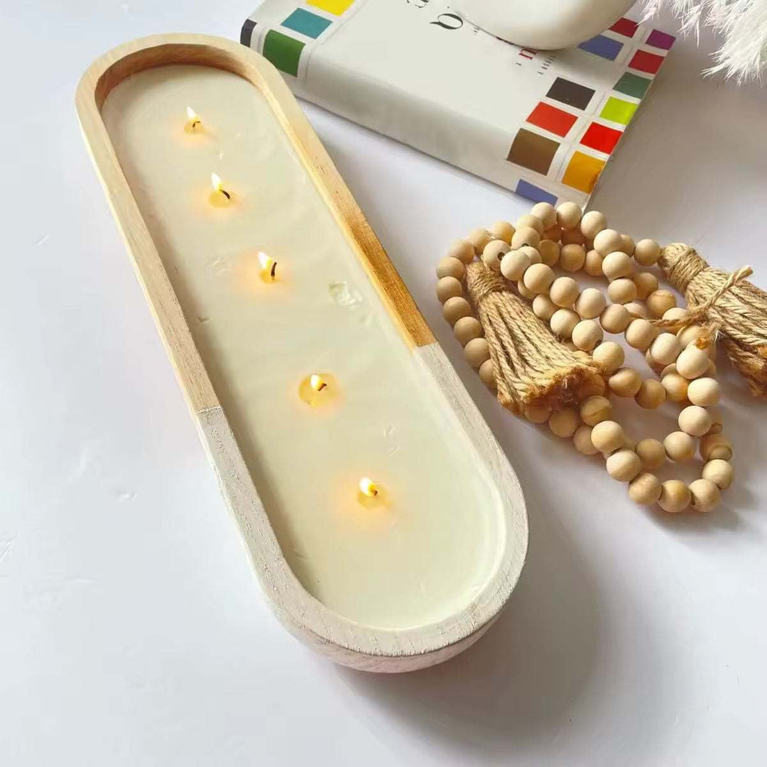 Citronella Wooden Scented Candle