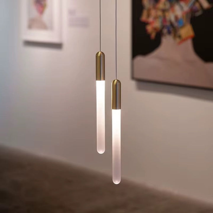 Modern Glass Tube Pendant Light
