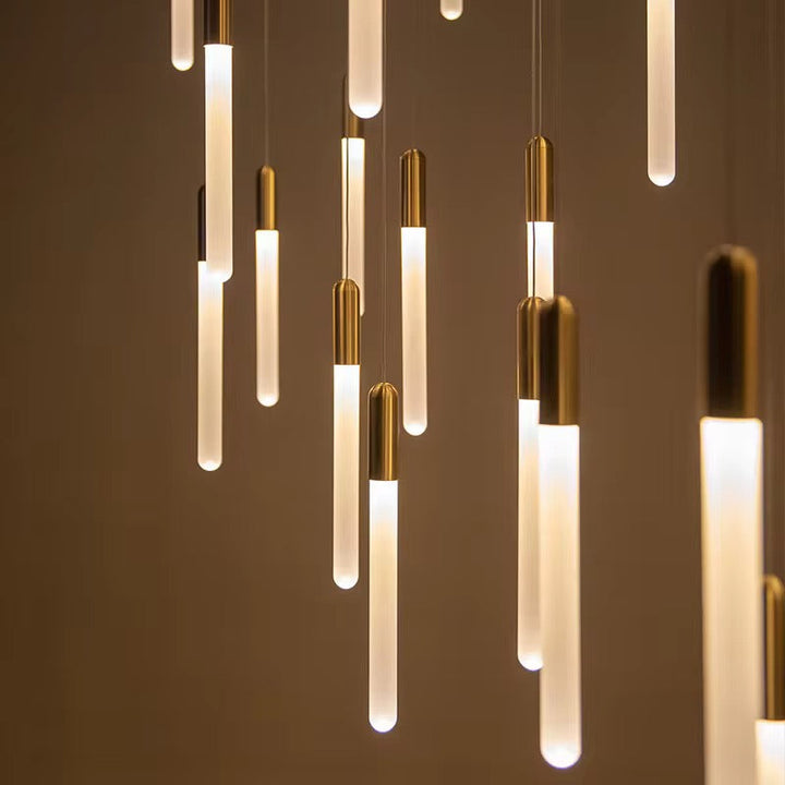 Modern Glass Tube Pendant Light