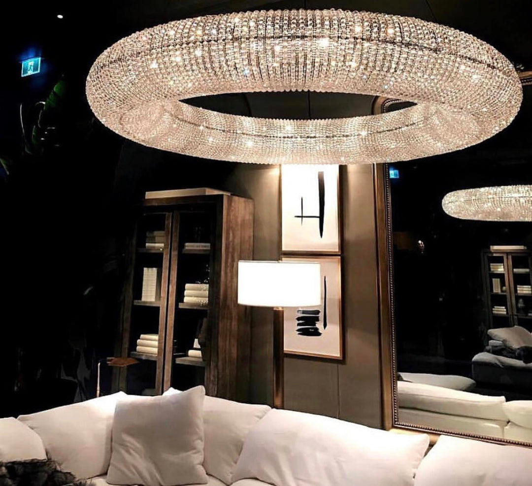 Luxurious Crystal Ring Chandelier