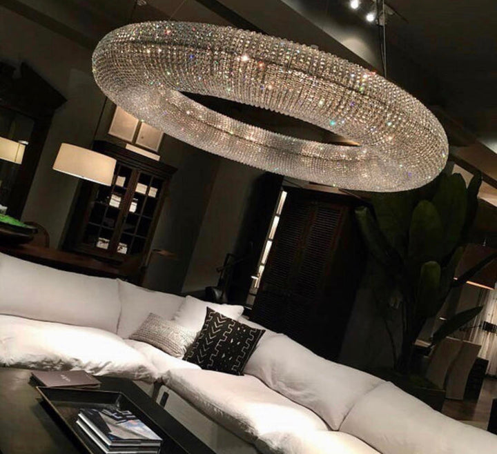 Luxurious Crystal Ring Chandelier