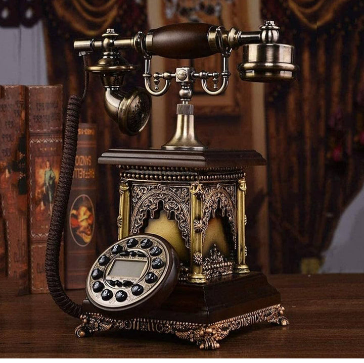 Victorian Ornate Brass Telephone Décor
